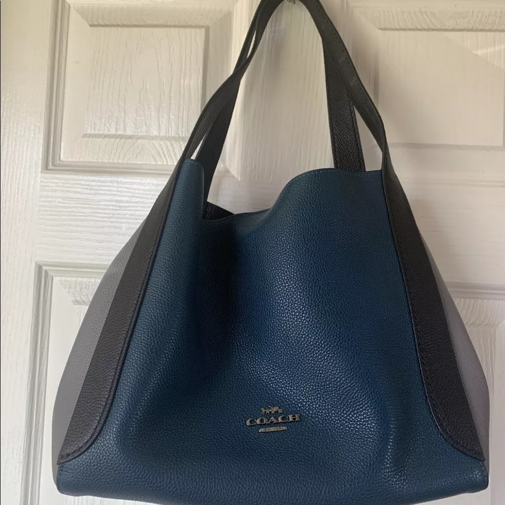 COACH GREEN GREY LEATHER HANDBAG H1980-76088